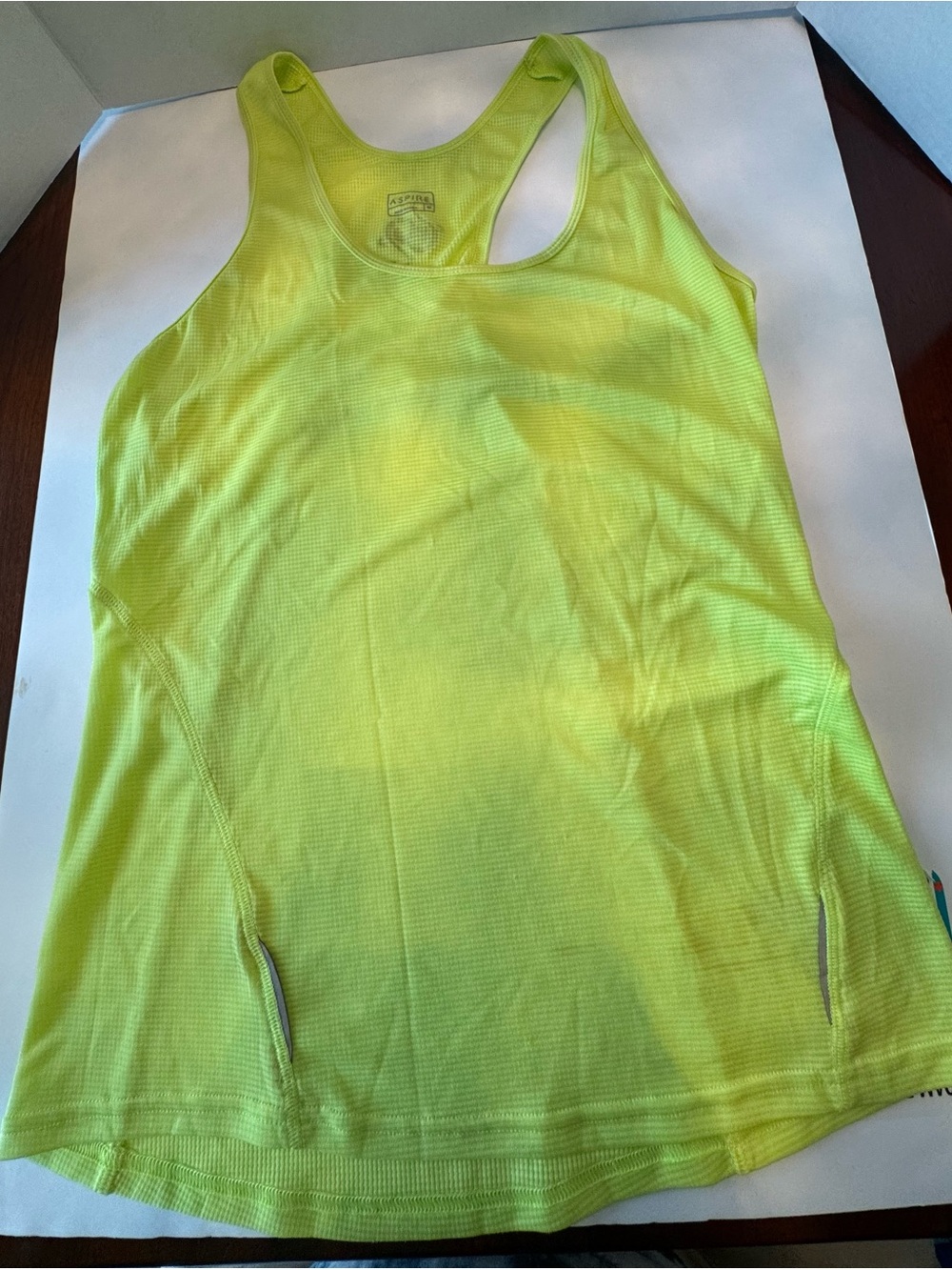 Neon Yellow Racerback Active MED Tank
